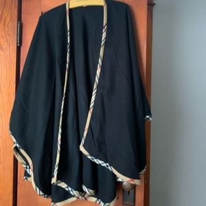 Faux Burberry poncho!
